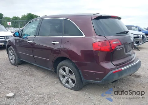 2011 Acura Mdx Technology Package from USA, damaged, VIN 2HNYD2H66BH533099